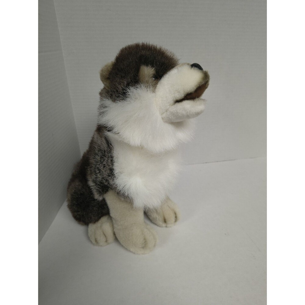 Aurora Malamute Husky Wolf Dog Plush Stuffed Animal Vintage Realistic Howling